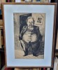 AUREL JIQUIDI (1896-1962) LITOGRAFIE, Portrete, Acrilic, Altul