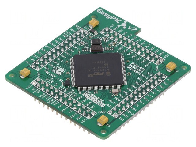 Placă Prototip EasyPIC Fusion V7 MCU PIC32MZ2048ECH144