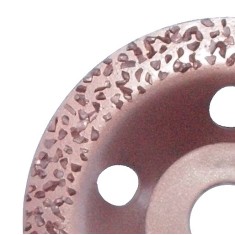 Disc placat cu carburi metalice &Oslash; 115 mm garnulatia Grosiera