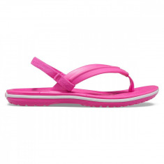 Slapi Crocs Kids&#039; Crocband Strap Flip Roz - Electric Pink