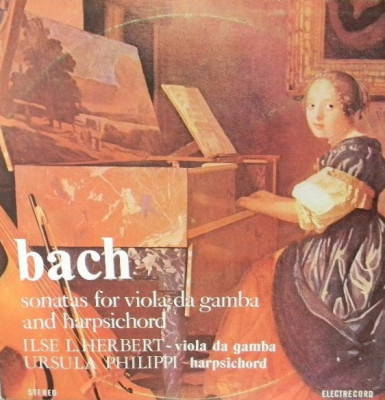 Vinyl/vinil - BACH - Sonatas For Viola Da Gamba And Harpsichord foto