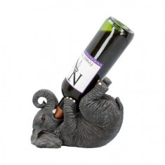 Suport sticle de vin Elefant 23 cm foto