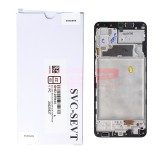 LCD+Touchscreen cu Rama Samsung Galaxy A22 4G / A225 BLACK Original Service Pack