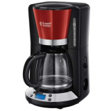 Cumpara ieftin Aparat de cafea russell hobbs victory 24031-56, 1100w, 1,25 l, tehnologie whirltech, timer, rosu / negru