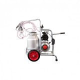 EMT. Aparat de muls oi si capre, un bidon aluminiu 30 litri, 2 posturi, pompa vacuum ulei