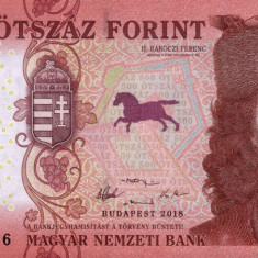 UNGARIA █ bancnota █ 500 Forint █ 2018 █ P-202a █ UNC █ necirculata