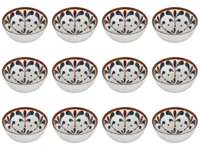 Set boluri, 12 piese, 250 ml, Portelan, Alb foto
