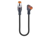 Cablu LUMBERG AUTOMATION M12/M8 3 pini 2m 30VDC RST 3-RKMW/LED A 3-224/2 M pentru senzori și automatizări