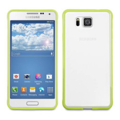 Husa pentru Samsung Galaxy Alpha, Policarbonat, Verde, 20625.07