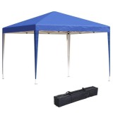 Pavilion pentru gradina/comercial, cadru metalic, material Oxford, pliabil, cu geanta si accesorii montare, albastru, 2.95x2.95x2.55 m GartenVIP DiyLi, ART