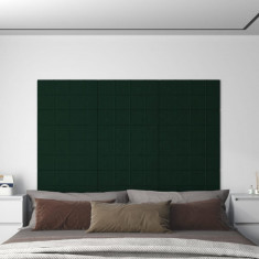 vidaXL Panouri de perete 12 buc. verde închis 60x30 cm catifea 2,16 m²