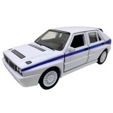 Macheta Lancia Delta Integrale 1:34 replica metal usi deschise cu resort