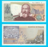Bancnota Italia 2000 Lire 1983 UNC Galileo P#103 Serie VA338311 T