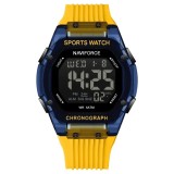 Ceas Barbati Naviforce 7113 Galben-Albastru , Functii Multiple, Design Casual, Cronometru, Rezistent la Apa 5ATM
