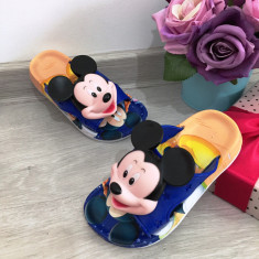 Papuci albastri de vara cu Mickey pentru copii baieti 29 30 31 32 cod 0642