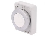 Comutator Acționat Prin Apăsare 30mm Alb