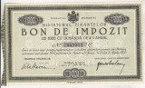 Bnk div Bon de impozit - Ministerul Finantelor 1932 - 1000 lei