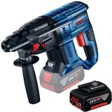 Bosch GBH 180-LI + GBA - Rotopercutor SDS-Plus 2 J + Acumulator Li-Ion 18 V 5 Ah
