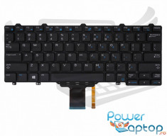 Tastatura Laptop Dell Latitude E5270 iluminata layout US fara rama enter mic foto