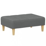 Taburet, gri inchis, 77x55x31 cm, material textil