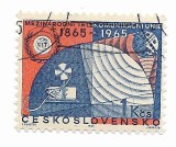 Cehoslovacia - A 100-a aniversare a UIT, 1965 - obliterata