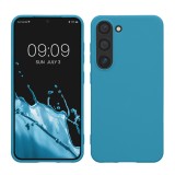 Husa kwmobile pentru Samsung Galaxy S23, Silicon, Albastru, 60282.224, Carcasa