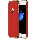 Husa iPhone 8 GloMax 3in1 PerfectFit, Policarbonat, Anti-soc, Anti-zgarieturi, Rosu