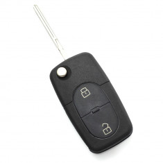 Audi – carcasă cheie tip briceag, cu 2 butoane – CARGUARD