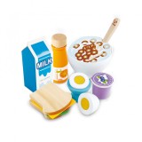 Set de joaca din lemn - Mic dejun cu 13 piese, Hape
