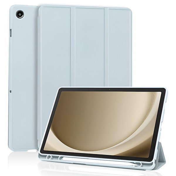Husa pentru Samsung Galaxy Tab A11+ / Tab A9+, Techsuit, Flex Trifold, Albastra