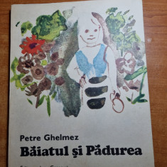 carte pentru copii - baiatul si padurea - de petre ghelmez - din anul 1986