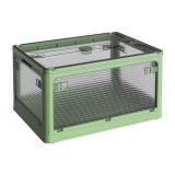 Cutie de depozitare pliabila, flippy, cu capac, 85 l, plastic, 60x42x34 cm, verde