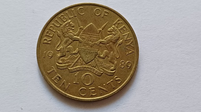 Kenya -10 Cents 1989