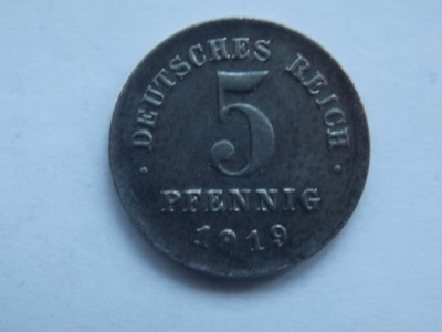 5 PFENNIG 1919 GERMANIA foto