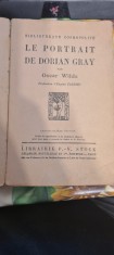 le portrait de dorian gray par oscar wilde editie franceza in 1922 foto