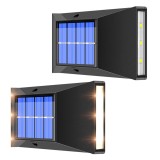 Комплект от 2 външни соларни лампи, Bomstom, LED, водоустойчиви IP65, черни