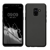 Husa Kwmobile pentru Samsung Galaxy A8 (2018), Gri, Silicon, KWM0000093L012C, Carcasa