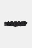 Weekend Max Mara curea de piele femei, culoarea negru, 2515501054600