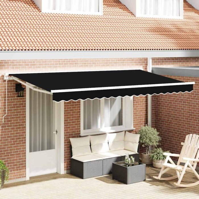 Material pentru marchiză de schimb pentru cadru de 4x2 m negru