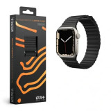 Cumpara ieftin Curea Ceas Piele Next One pentru Apple Watch 42/44/45 mm AW-4244-LTHR-BLK Negru