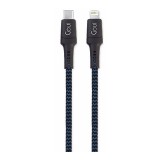 Cablu Date si Incarcare USB Type-C la Lightning Goui Tough, 2 m, Bleumarin - Negru G-TOUGHC942M-DB