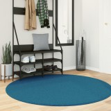 vidaXL Covor &bdquo;OVIEDO&rdquo;, fire scurte, turcoaz, &Oslash; 160 cm