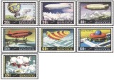 Mongolia 1977 - History of Airships and Balloons serie neuzata