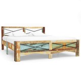Cumpara ieftin Cadru de pat, 140 x 200 cm, lemn masiv reciclat