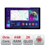 Navigatie Ford Focus C-max S-max Galaxy Mondeo unitati ovale Qled 2K Octa Core 4+64 LTE 4G DSP Wifi 5Ghz android auto carplay radio gps internet kit-f