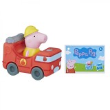 PEPPA PIG MASINUTA BUGGY SI FIGURINA PURCELUSUL POMPIER SuperHeroes ToysZone, Hasbro