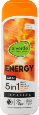 Alverde Naturkosmetik MEN Gel de duș ENERGY 5 in 1, 250 ml foto