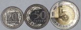 POLONIA LOT / SET Nr 2 - 3 buc : 20 + 50 Groszy + 5 Zloti 2010