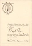 A2699N Program concert jubiliar Virgil Pop, 1946, Cluj, + Sigismund Toduță