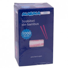 Scobitori din Lemn Bambus, 2x66 mm, Ambalate Individual, 1000 Buc/Cutie, Scobitori din Lemn, Scobitori pentru Petreceri, Scobitori pentru Aperitive, S